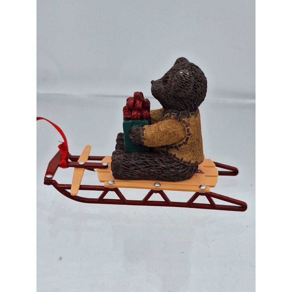 Radio Flyer Teddy Bear Classic Sled Christmas Ornament Model 110